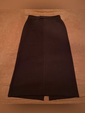 a new day Brown Midi Pencil Skirt with Center Seam